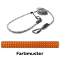 Preview: EASYLONG Hundeleine TWIST - L - 3m - orange mit gelben Punkten